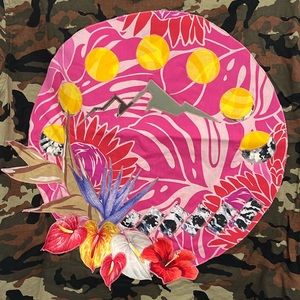 MaluhiaXMalie long sleeve button down camo flannel US women’s Large